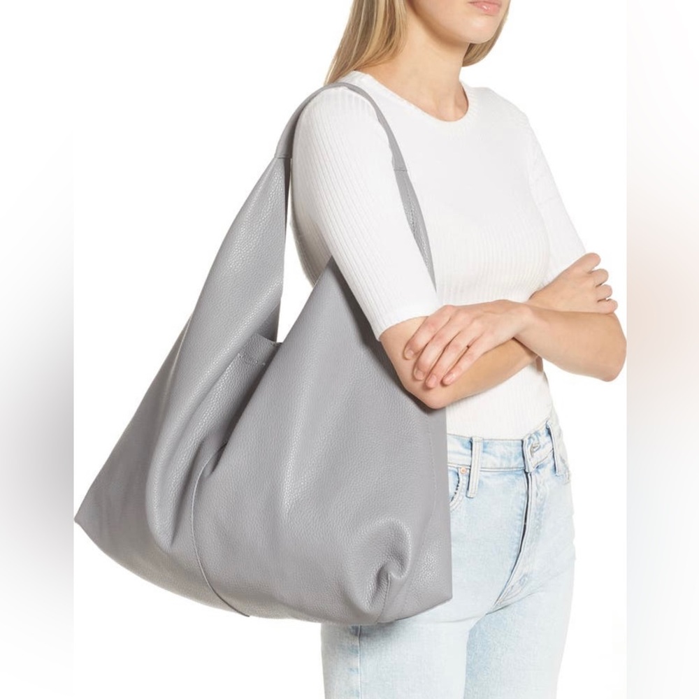 Kurt Geiger violet leather hobo bag